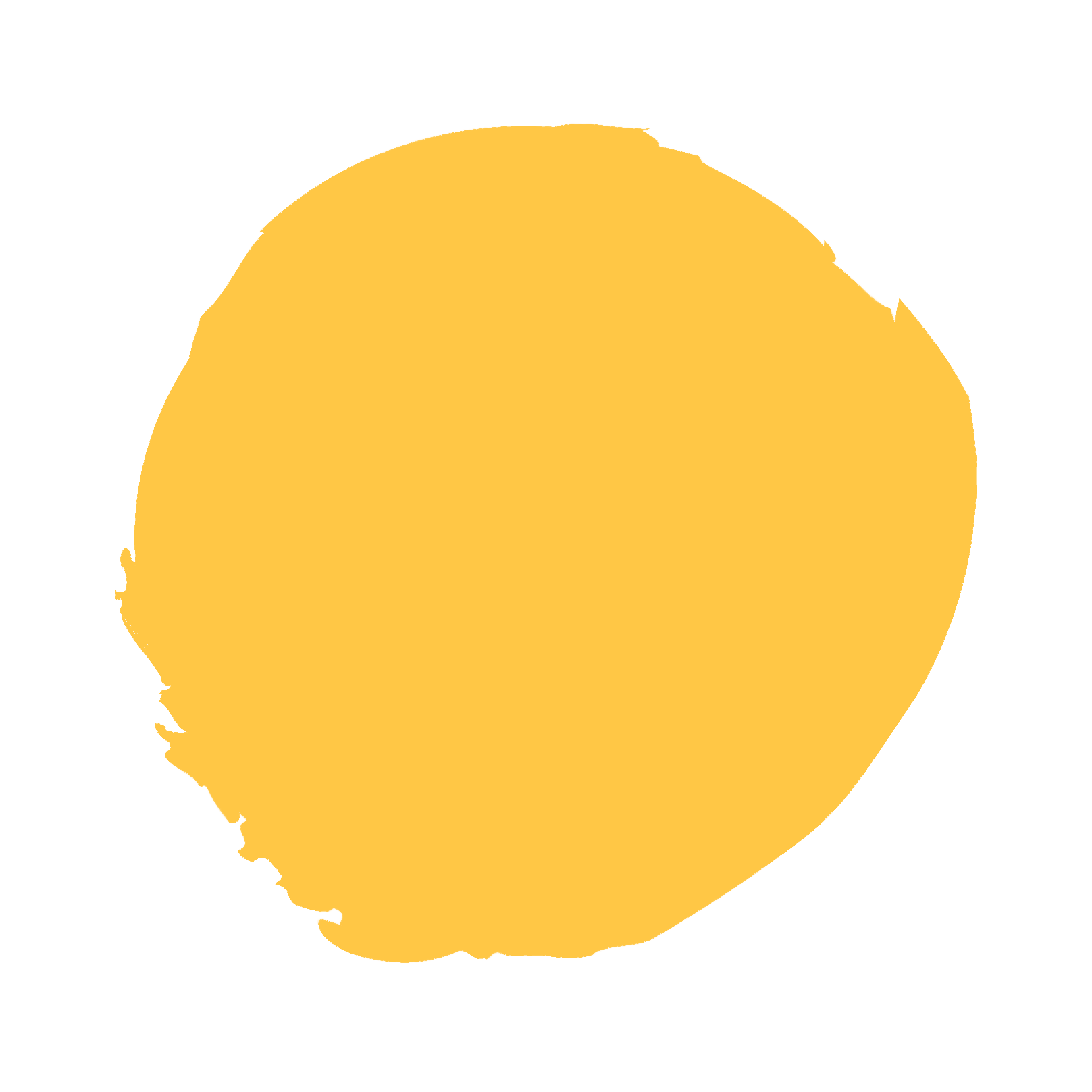 large, round yellow brush stroke